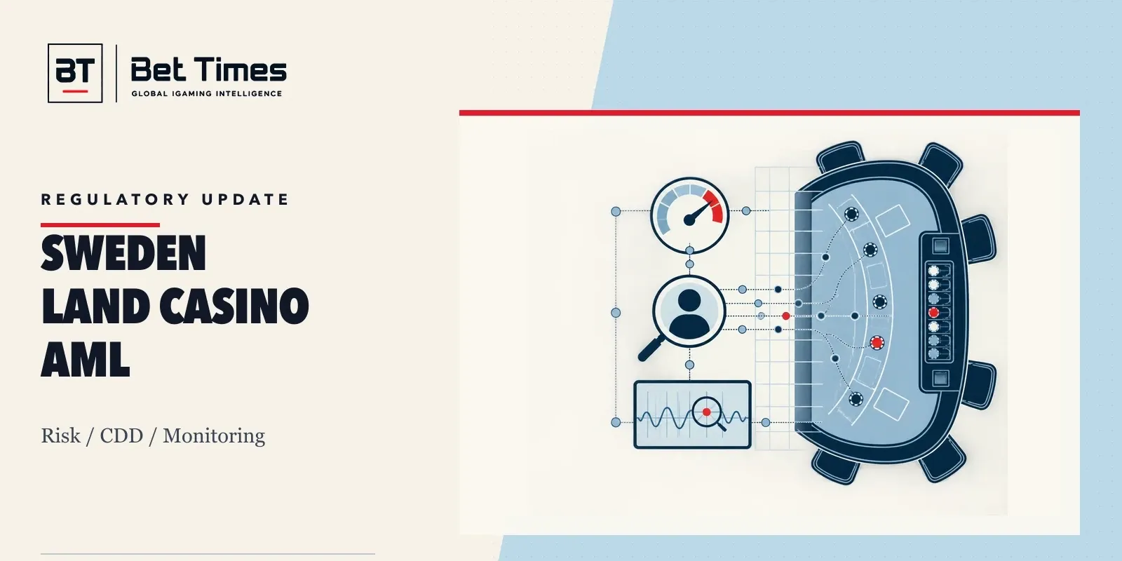 Land-based casino table and cash ledger connected to customer due diligence and a risk assessment